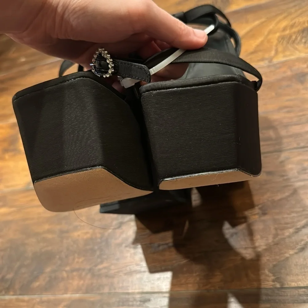 NEW! Circus NY by Sam Edelman Black Mari Strappy Platform Sandal - Size 8.5✈️ - Picture 13 of 16